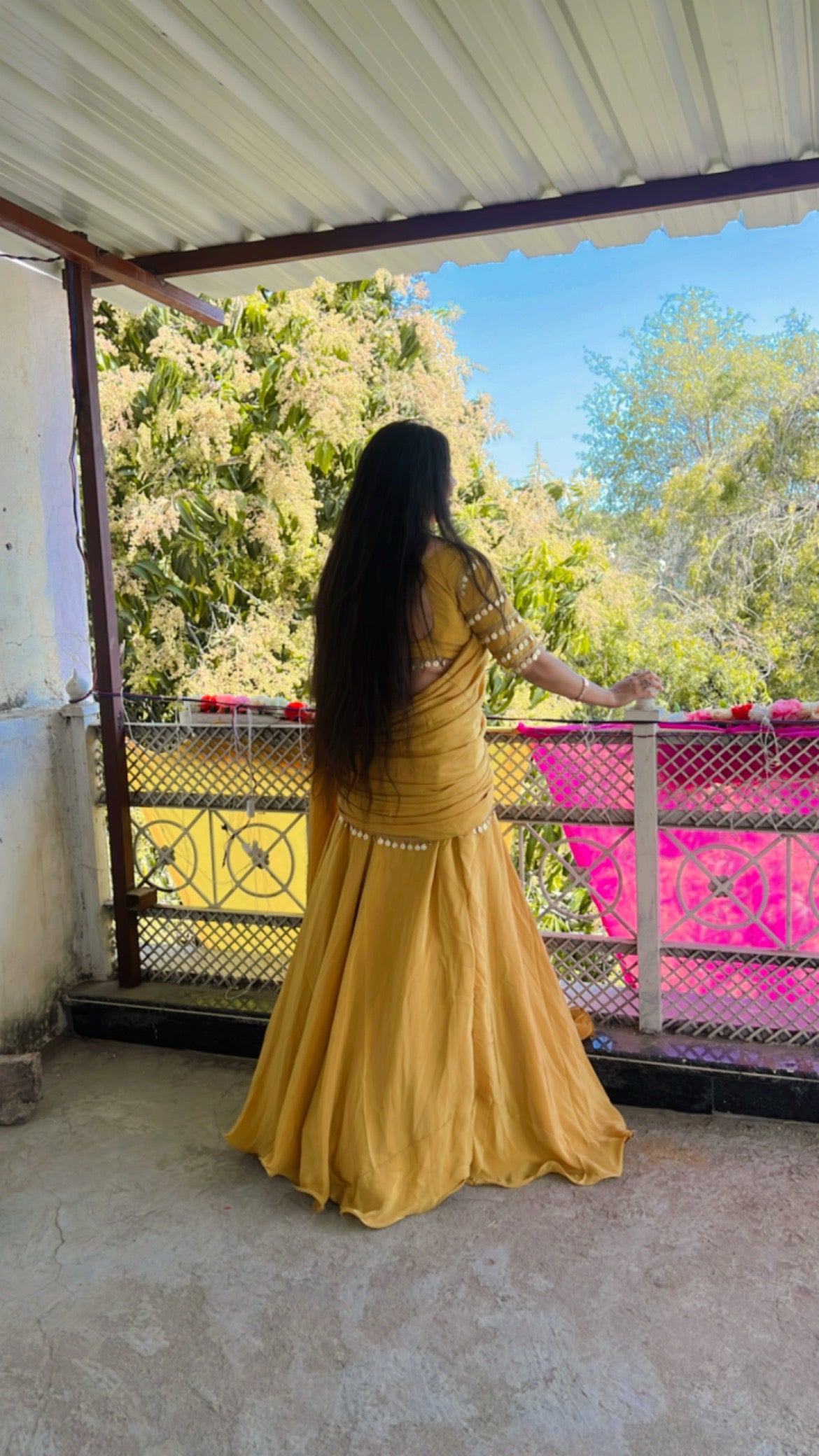 Yellow Haldi Ready to Wear Saree