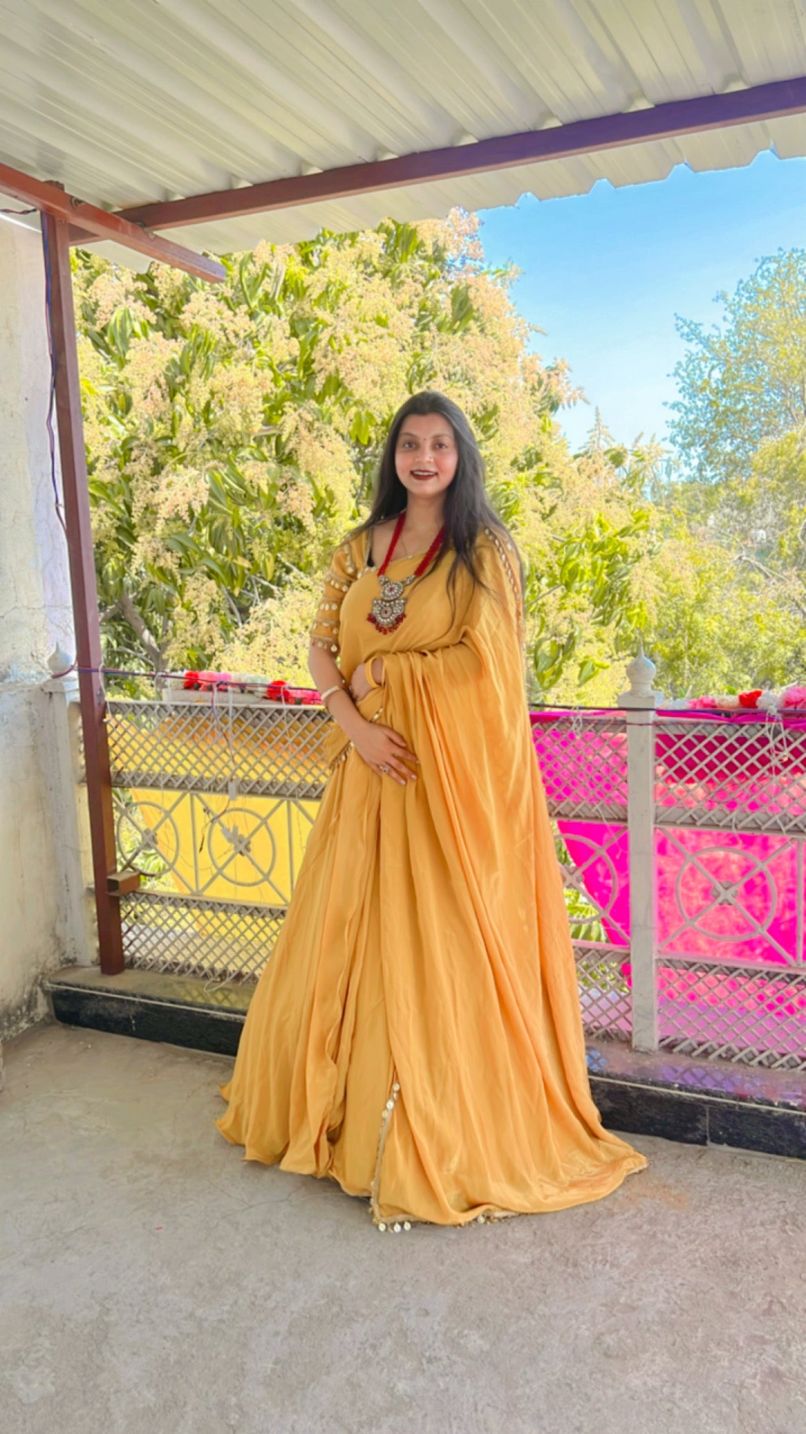 Yellow Haldi Ready to Wear Saree