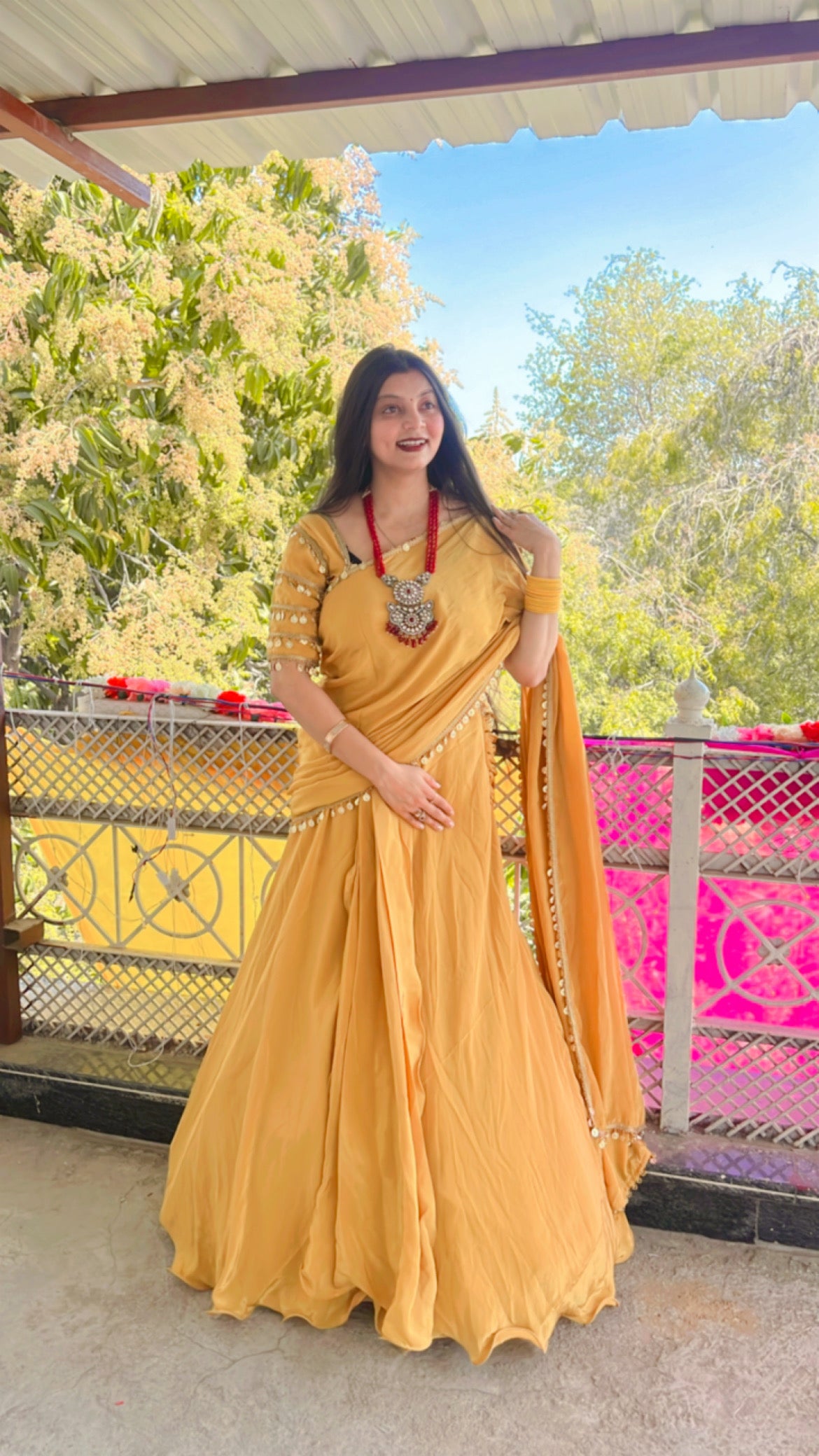 Yellow Haldi Ready to Wear Saree